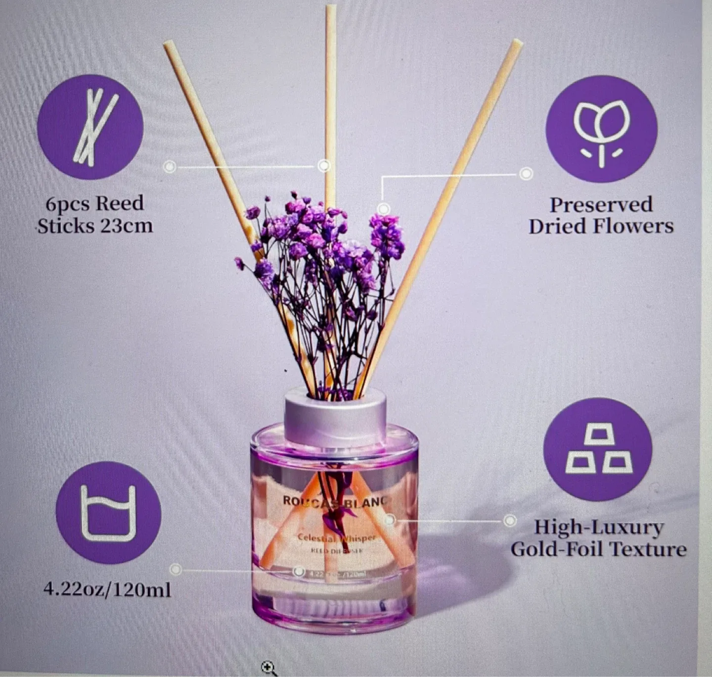 Roucas-Blanc Celestial Whisper Reed Diffuser - photo 3