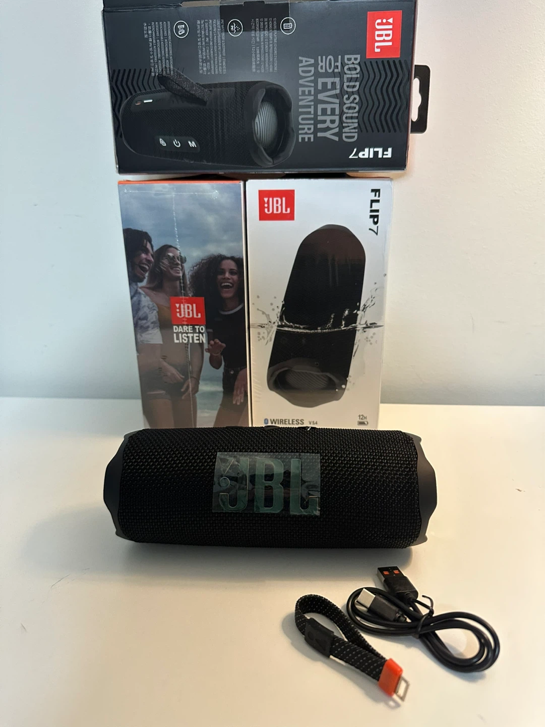 JBL Flip 7 Portable Waterproof Bluetooth Speaker - Black