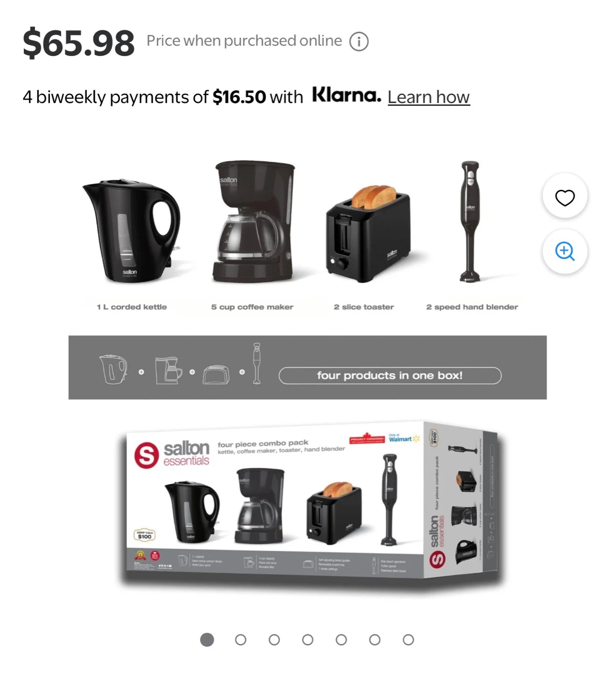 Salton Essentials 3-Piece Kitchen Appliance Combo Pack - photo 2
