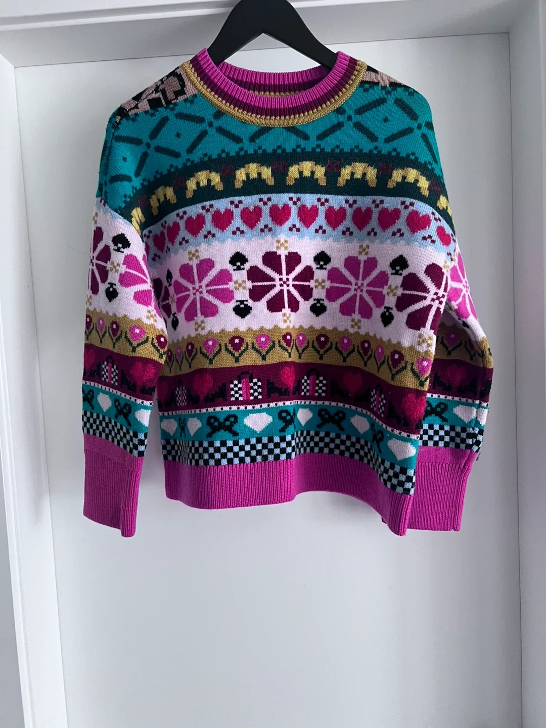 Kate Spade New York XS Sweater - Multi-colour Fair Isle Pattern - photo 2