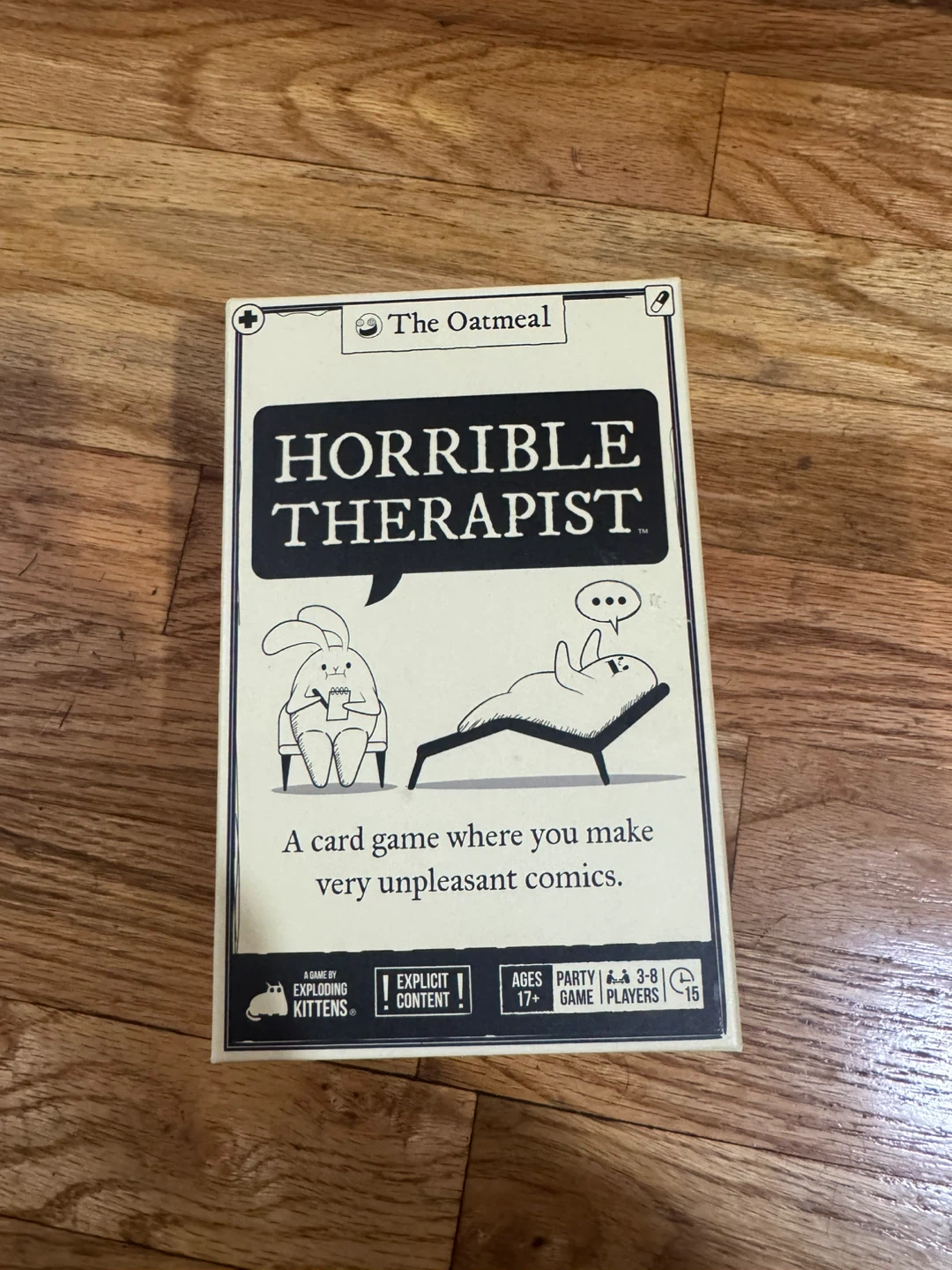 The Oatmeal Horrible Therapist Card Game