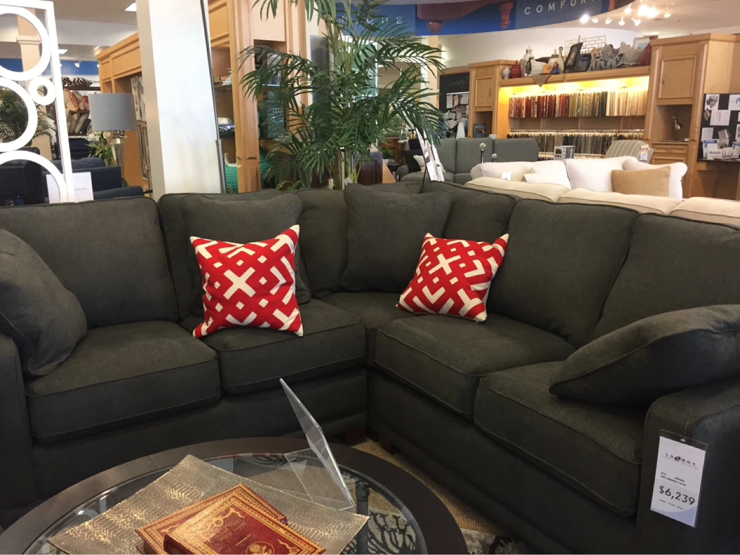 La-Z-Boy Dark Grey Sectional Sofa