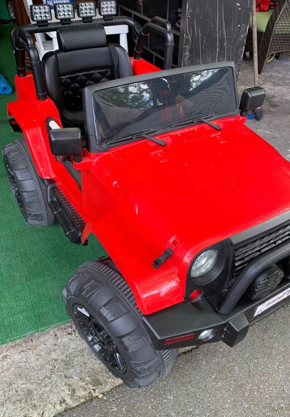 Kids Ride-On remote control, 12V Electric Toy Car - Red - photo 2