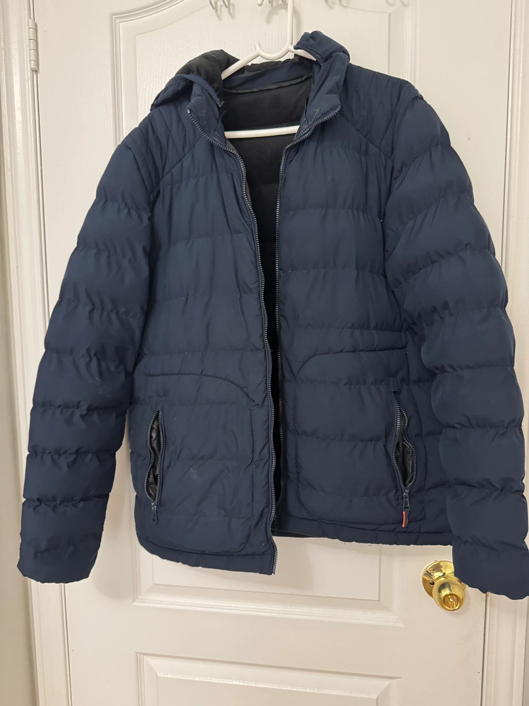 Navy Blue Puffer Jacket