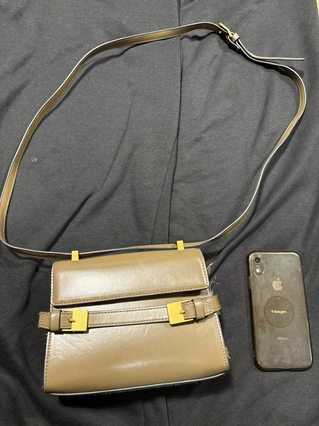 Green Faux Leather Crossbody Bag - photo 3
