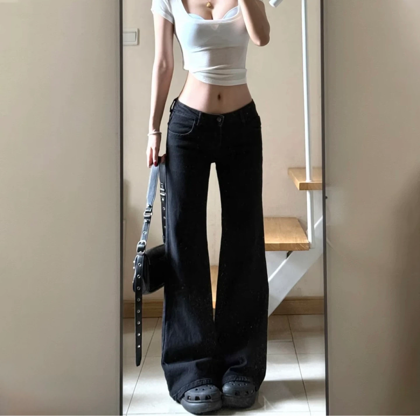 Black Wide Leg Jeans