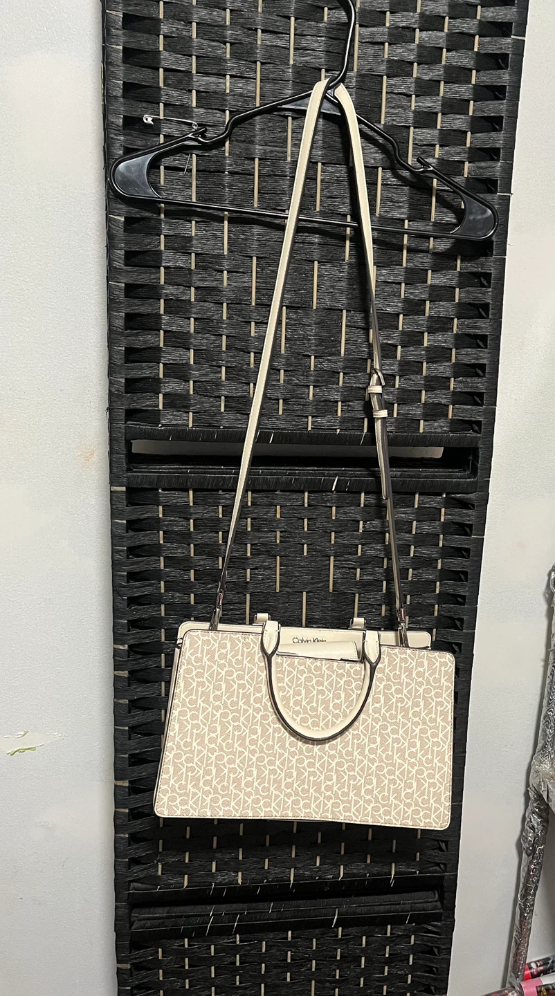Calvin Klein Monogram Satchel Handbag