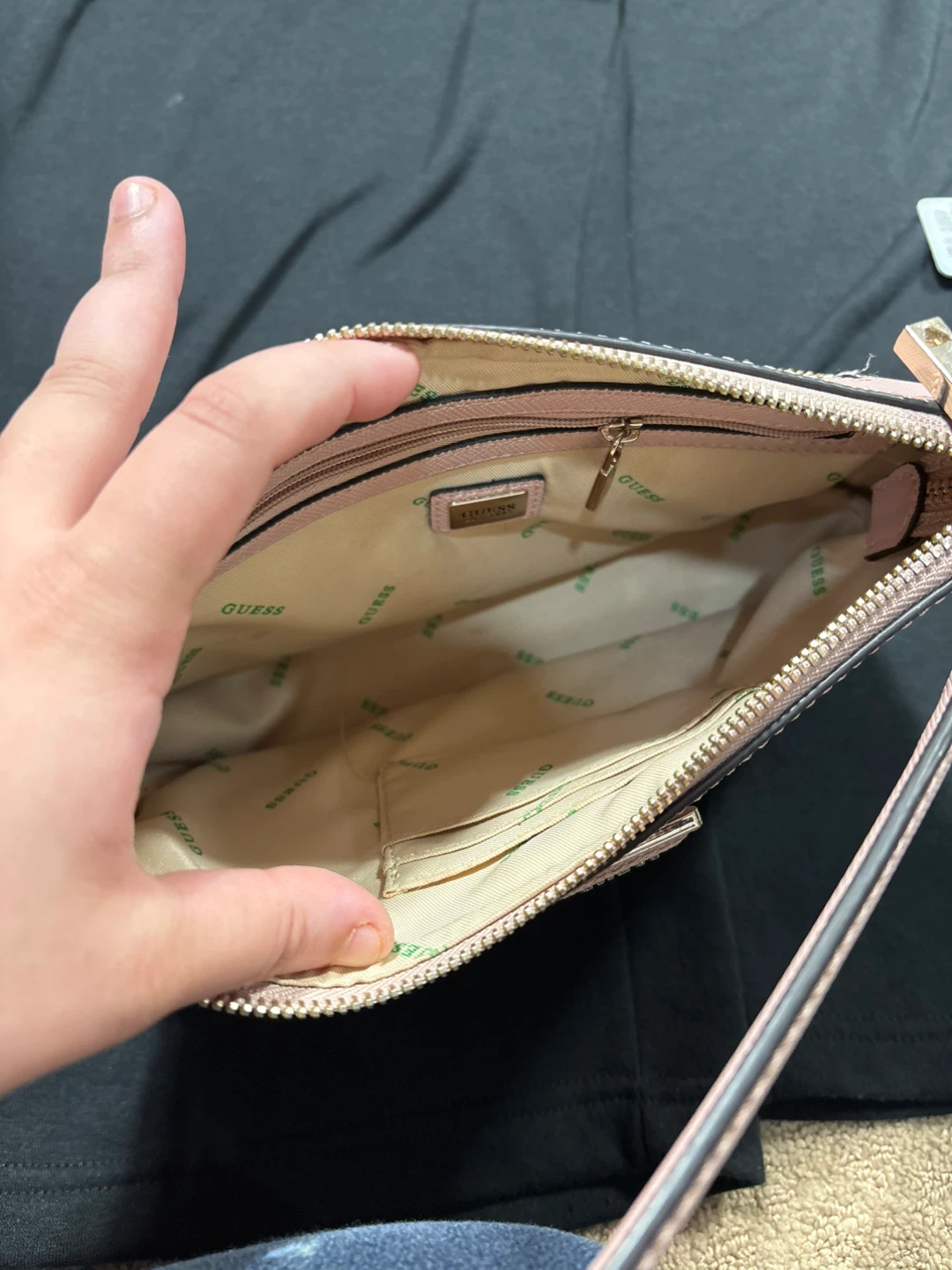 Guess Jazlynn Shoulder Bag - Rose - photo 3