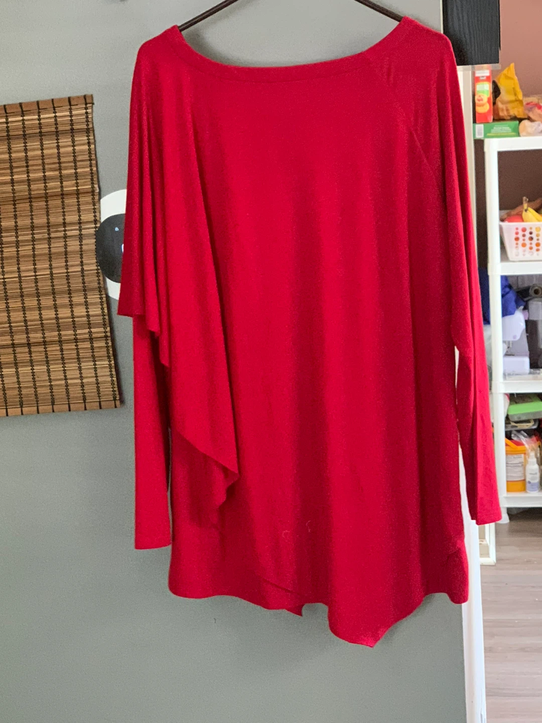 Red Floral Lace Dress Sexy Seep Square Neck And Back - photo 5