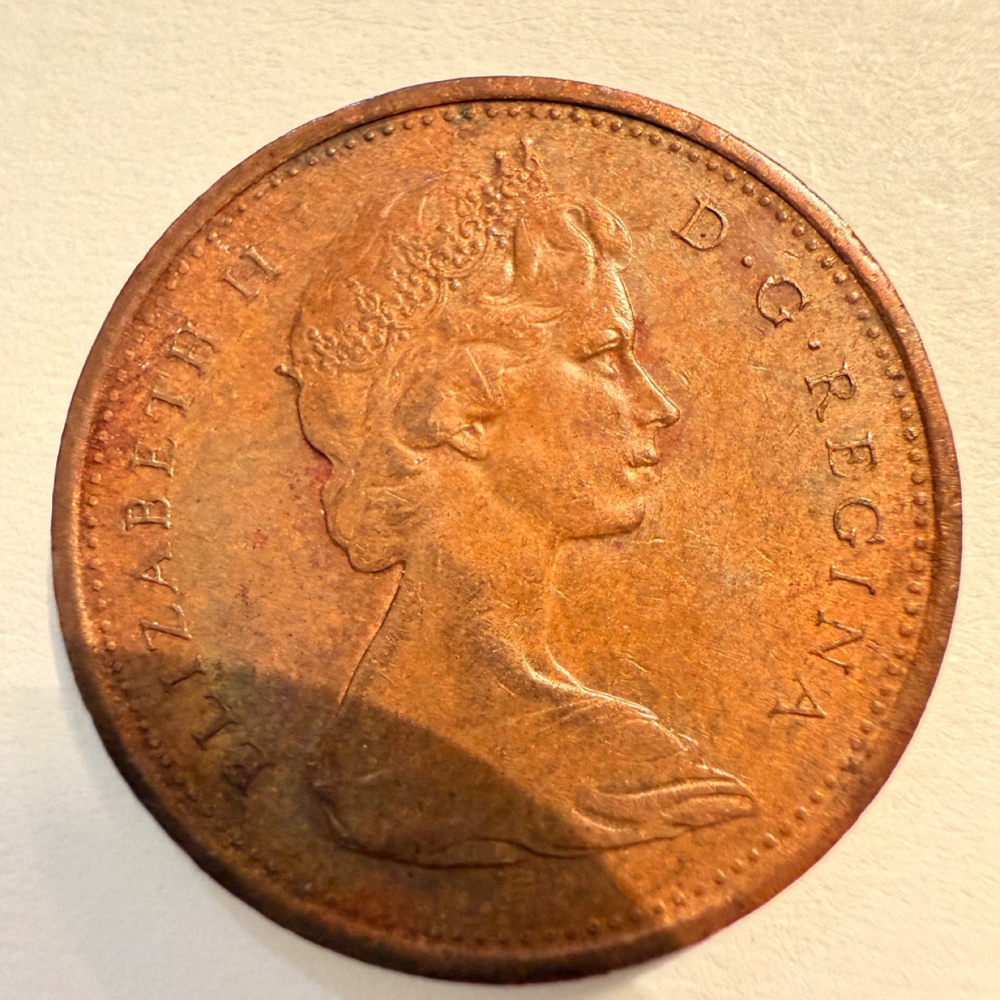 1967 Canada 1 Cent Coin - Centennial XF - VF - photo 2