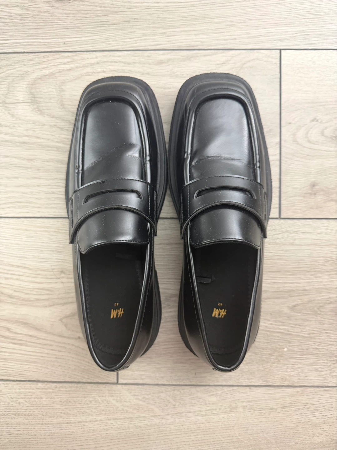 H&M Black Chunky Loafers US 9