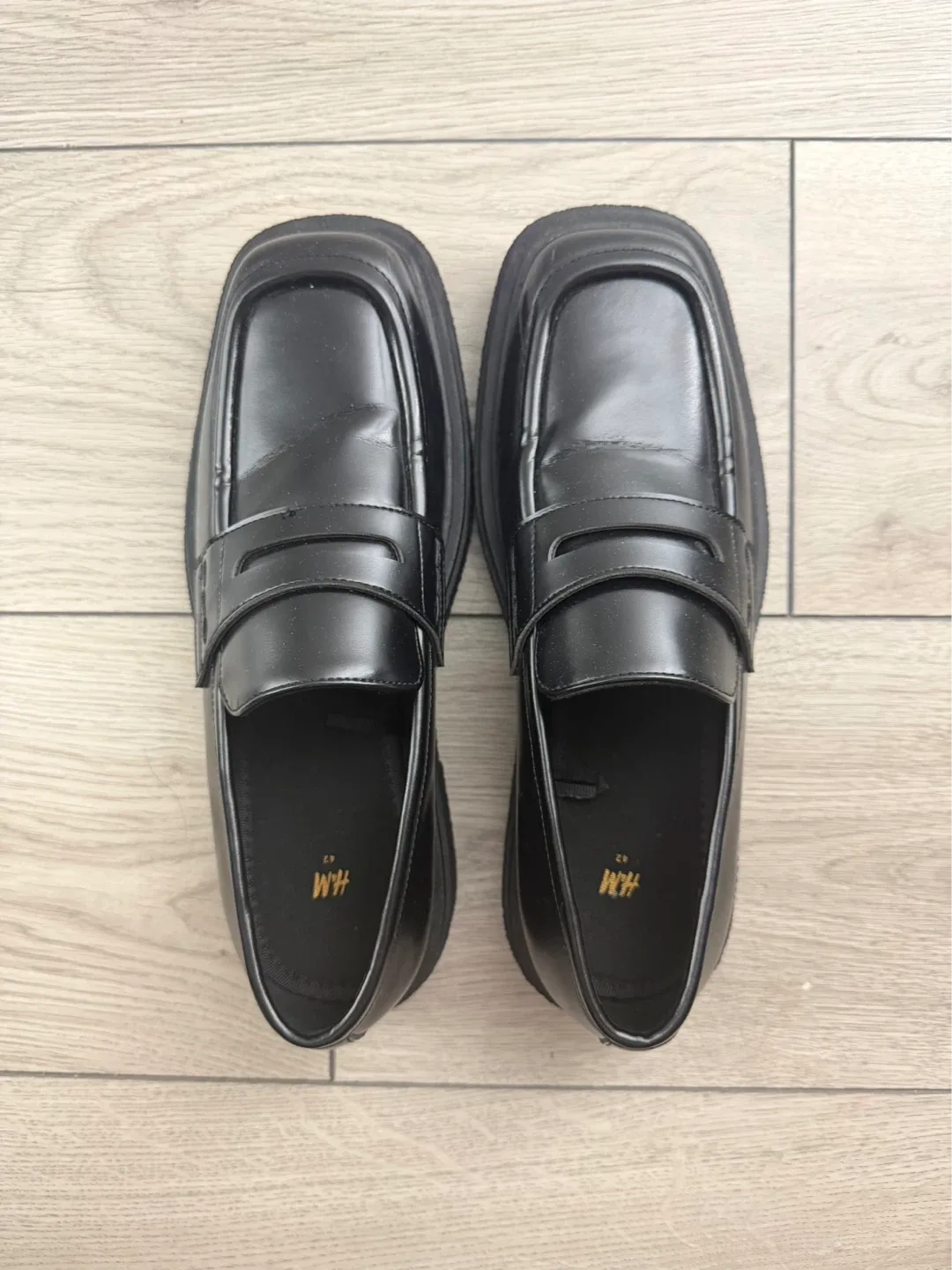 H&M Black Chunky Loafers US 9