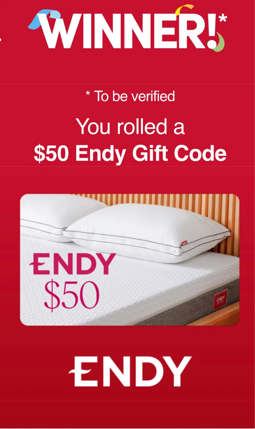 $50 Endy Gift Code