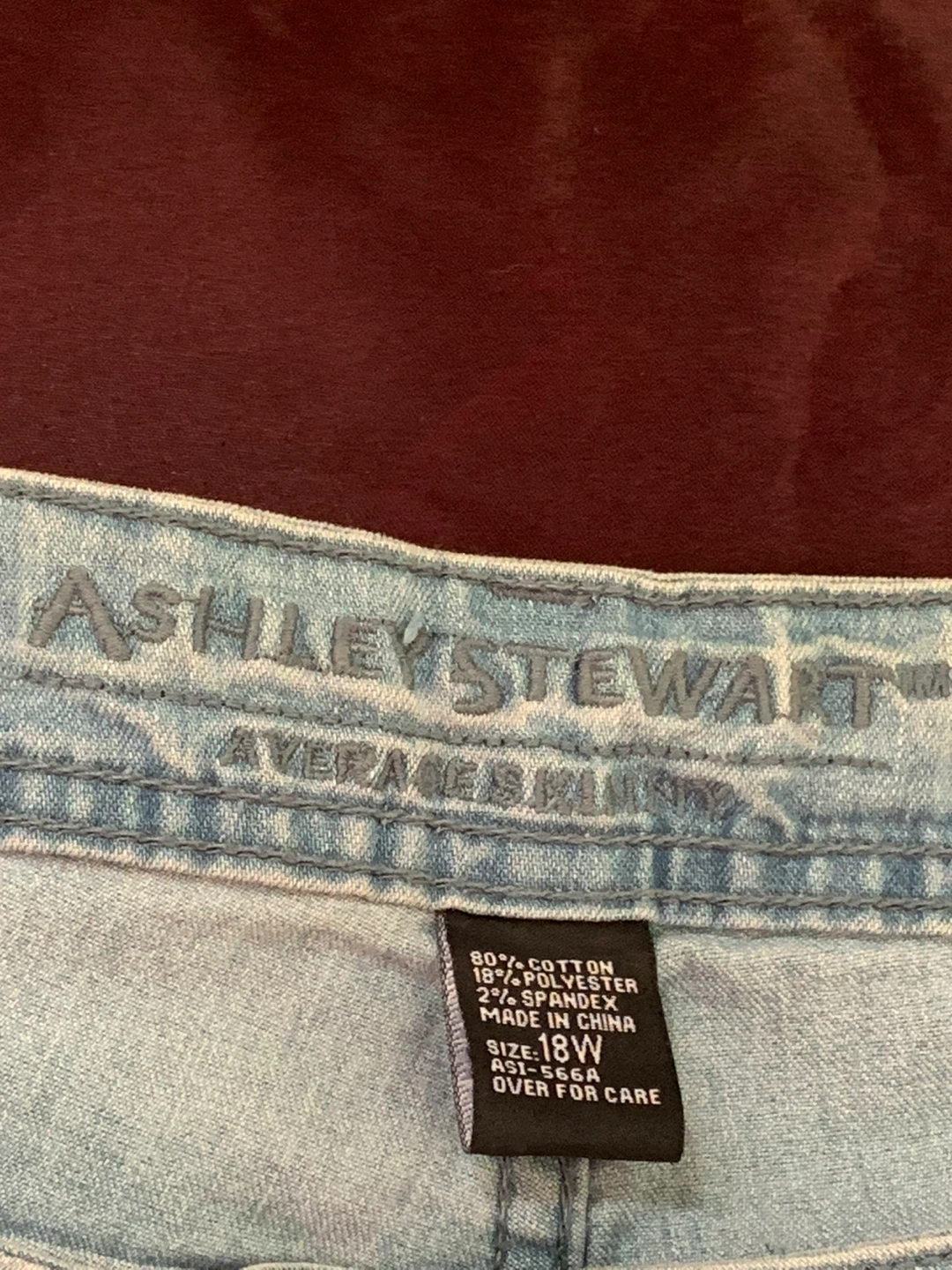 Ashley Stewart Women's Light Wash Denim Jeans Size 18W - photo 3