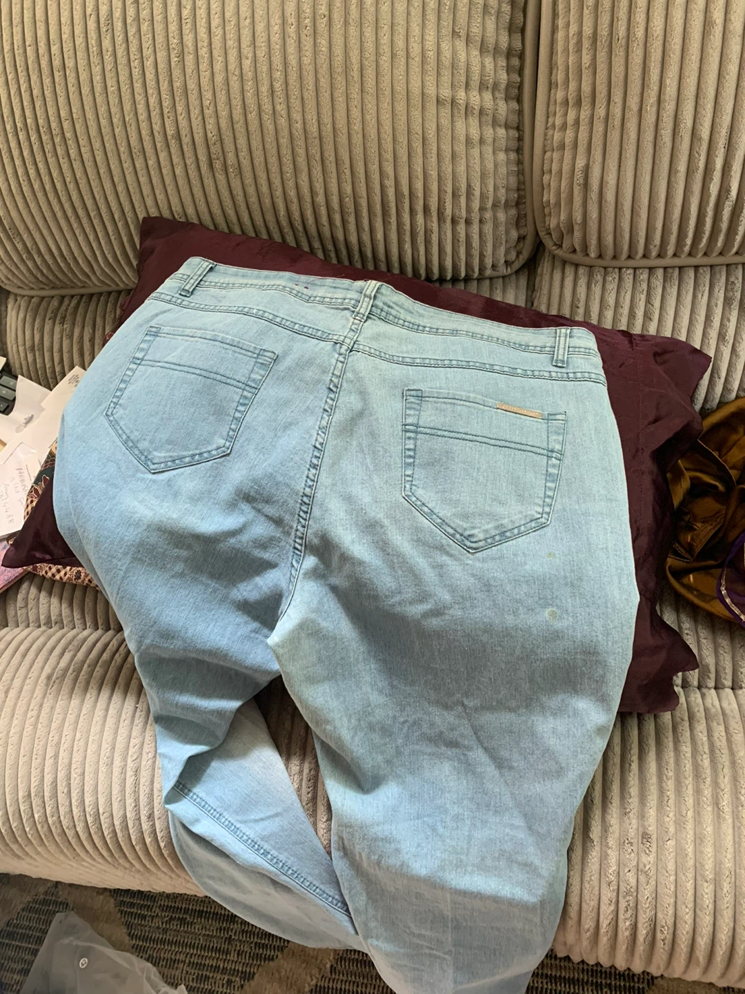 Ashley Stewart Women's Light Wash Denim Jeans Size 18W - photo 5