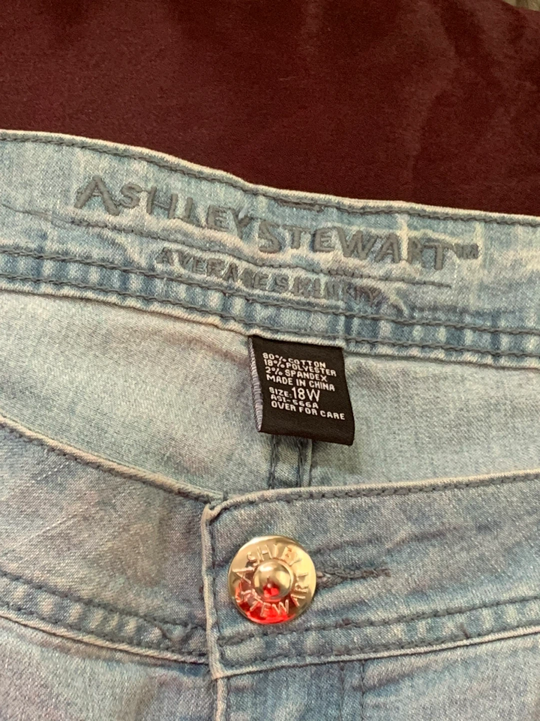 Ashley Stewart Women's Light Wash Denim Jeans Size 18W - photo 2