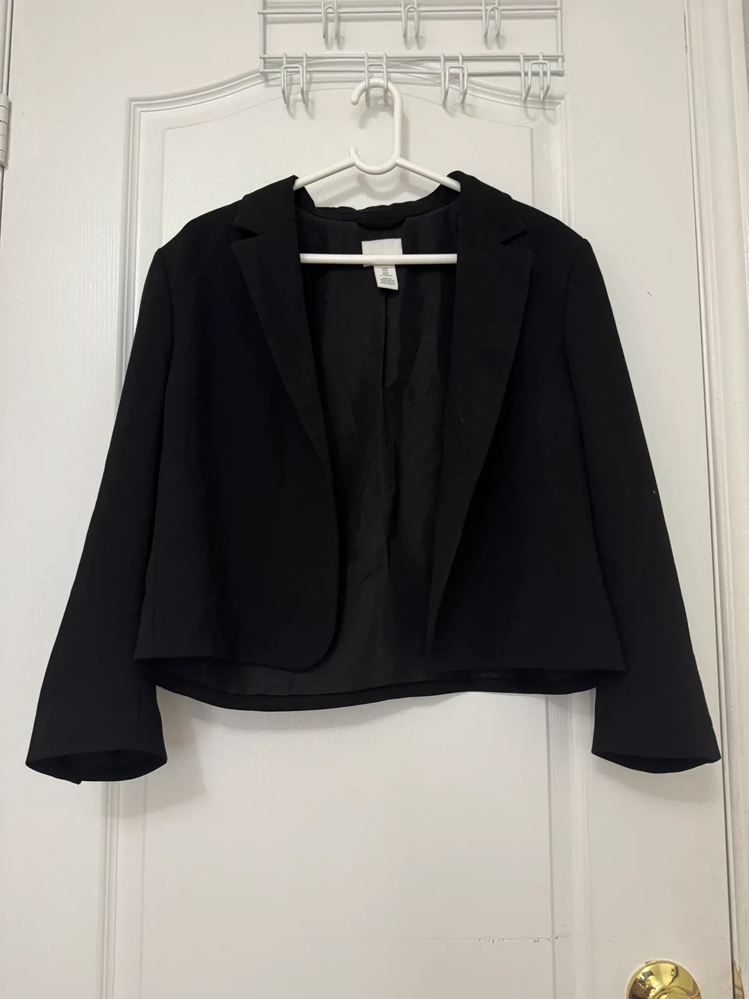 H&M Black Cropped Blazer - Medium - photo 3