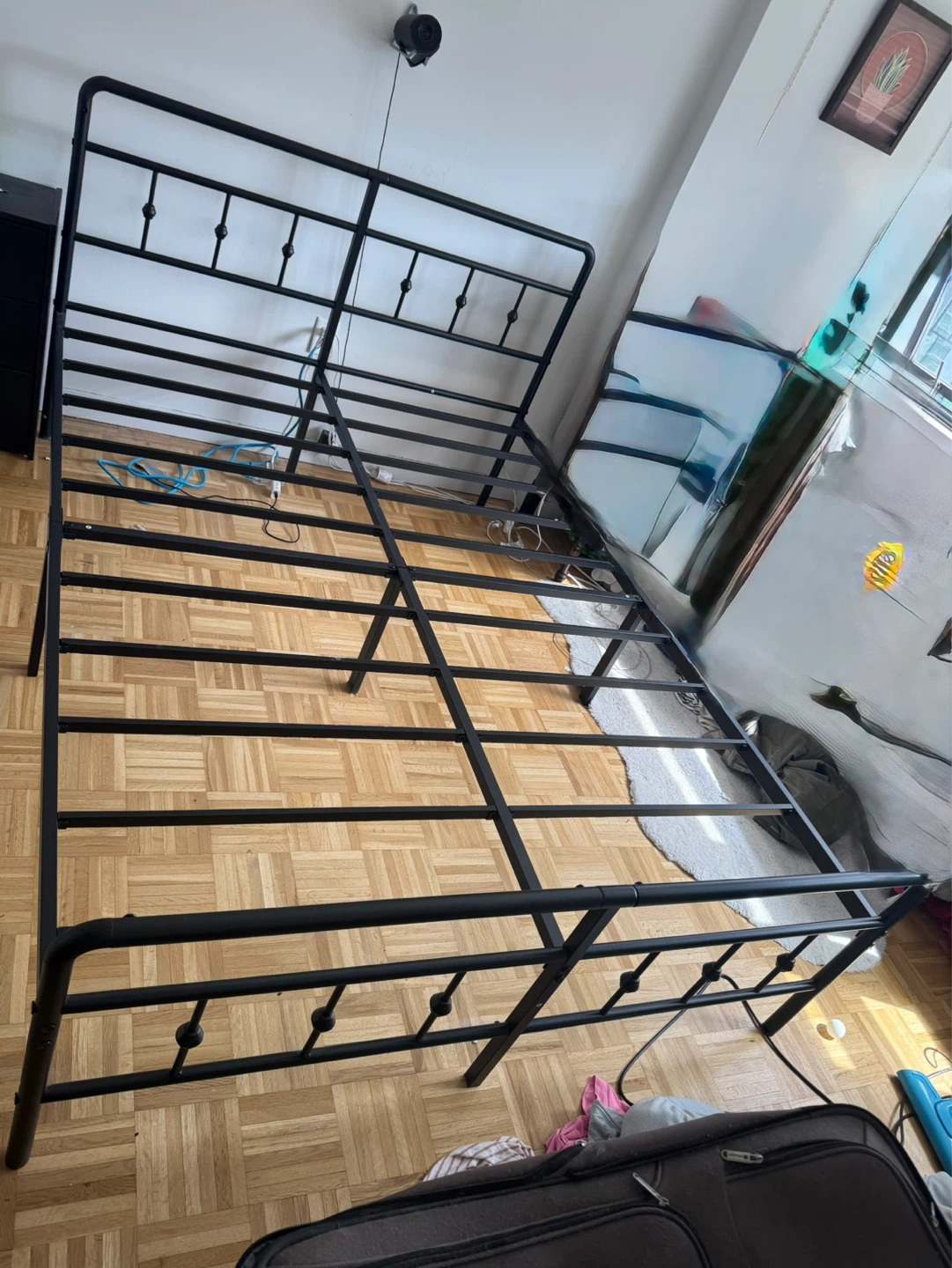 Queen Metal Bed Frame with Headboard and Footboard - photo 4