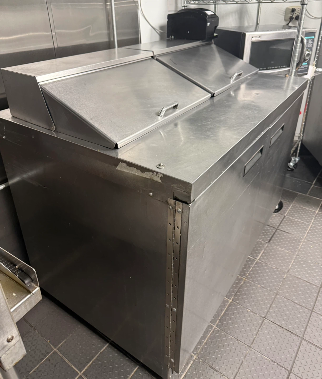 Stainless Steel Sandwich Prep Table Refrigerator - photo 3