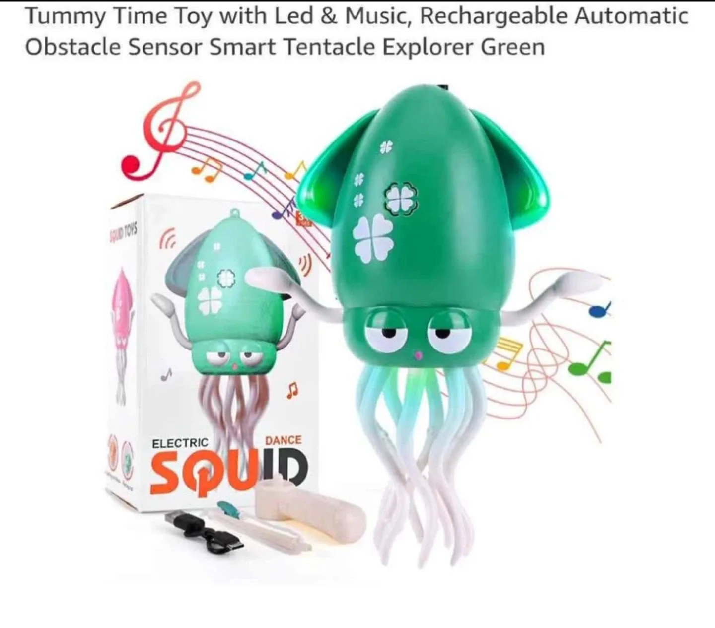 Electric Dance Squid Toy - Green - photo 2