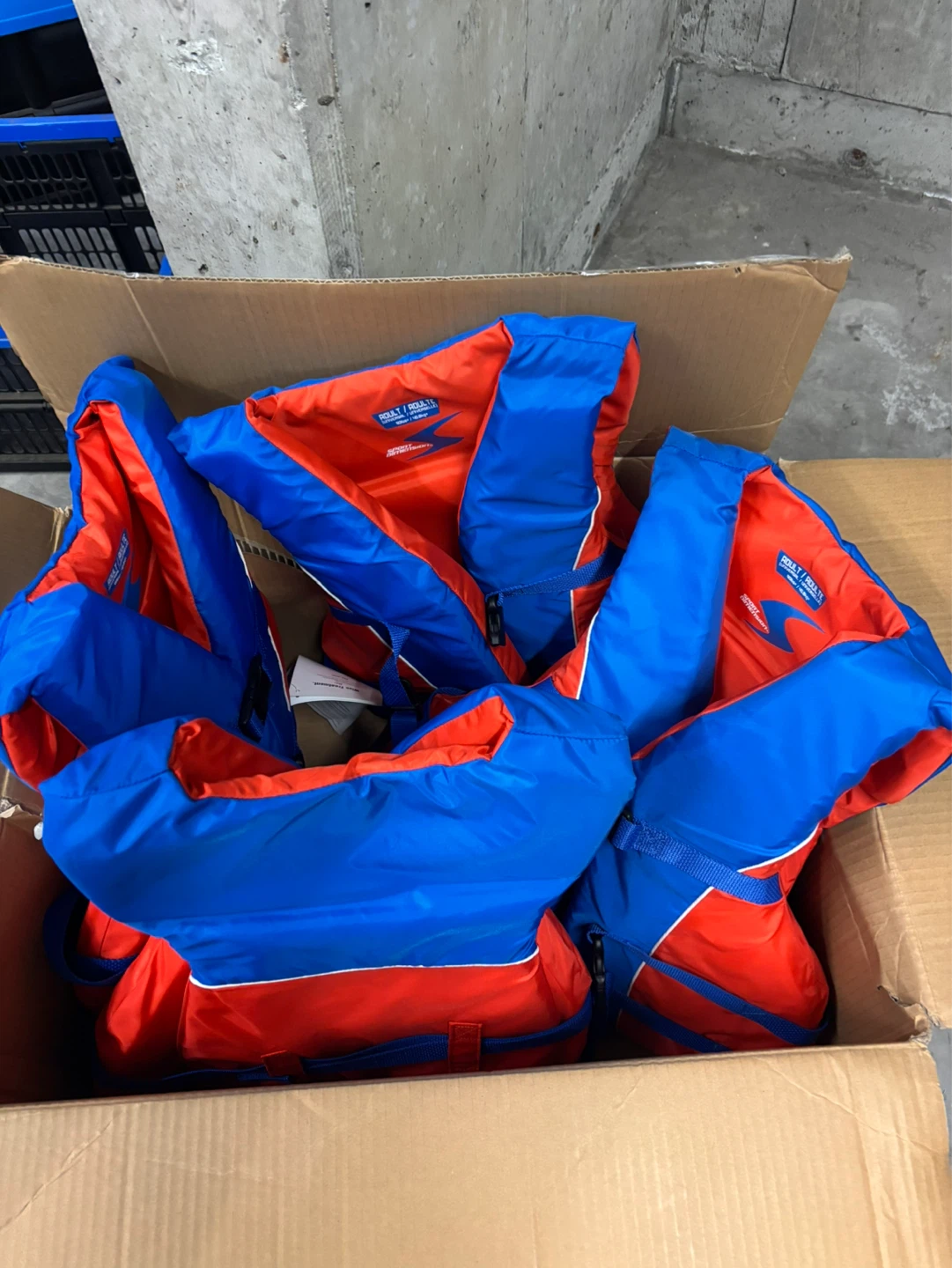 Adult Life Jackets - Red & Blue