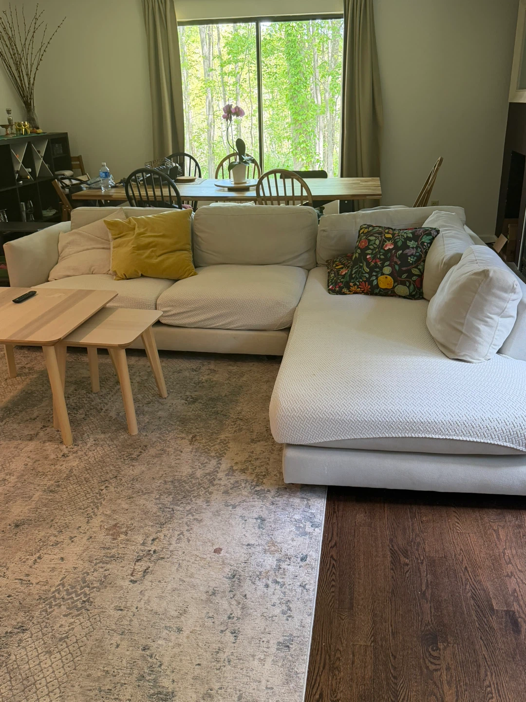 West Elm Haven 106" Sectional Sofa - Natural Canvas - photo 3