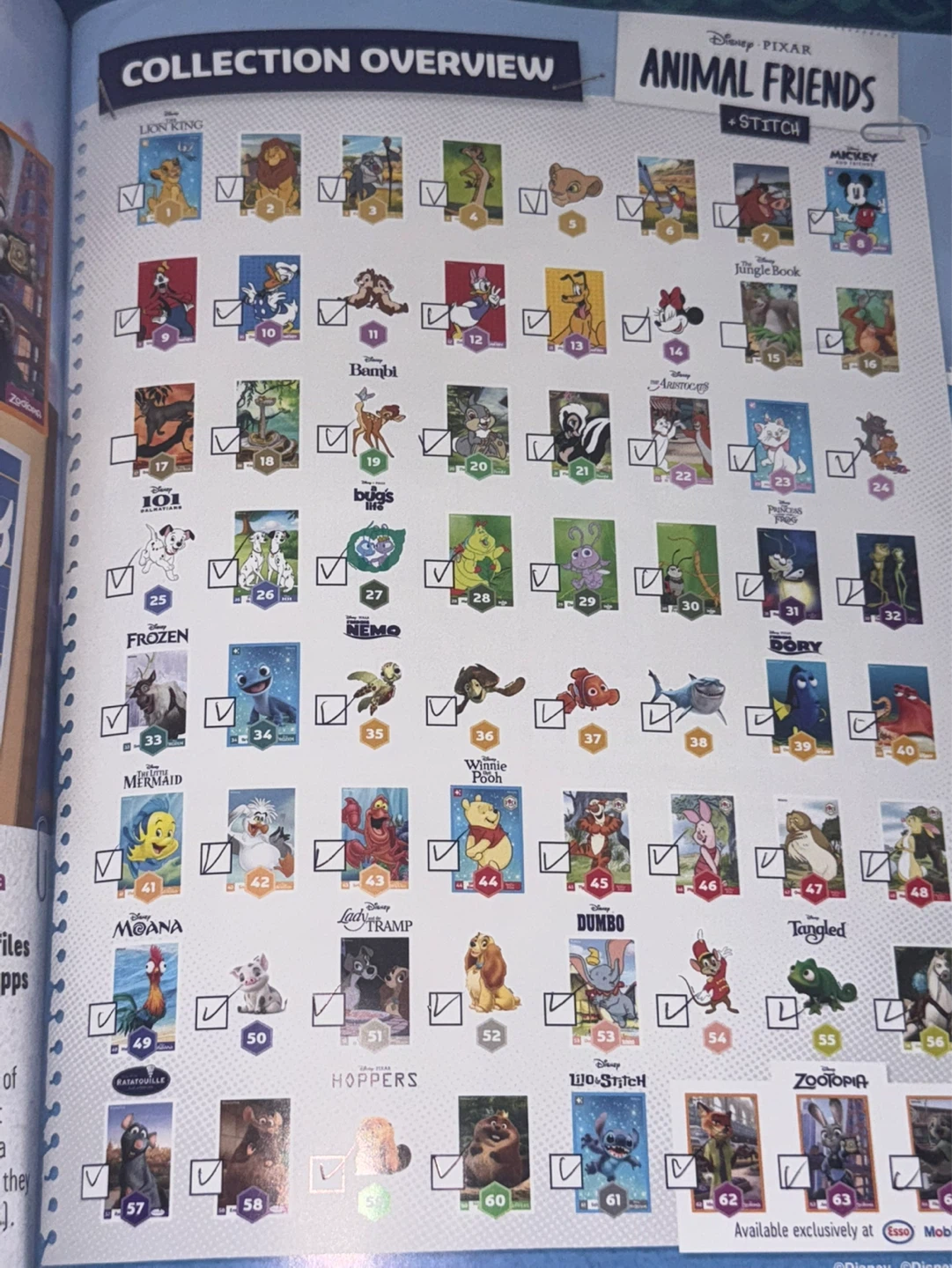 Disney Pixar Animal Friends Trading sticker  Collection