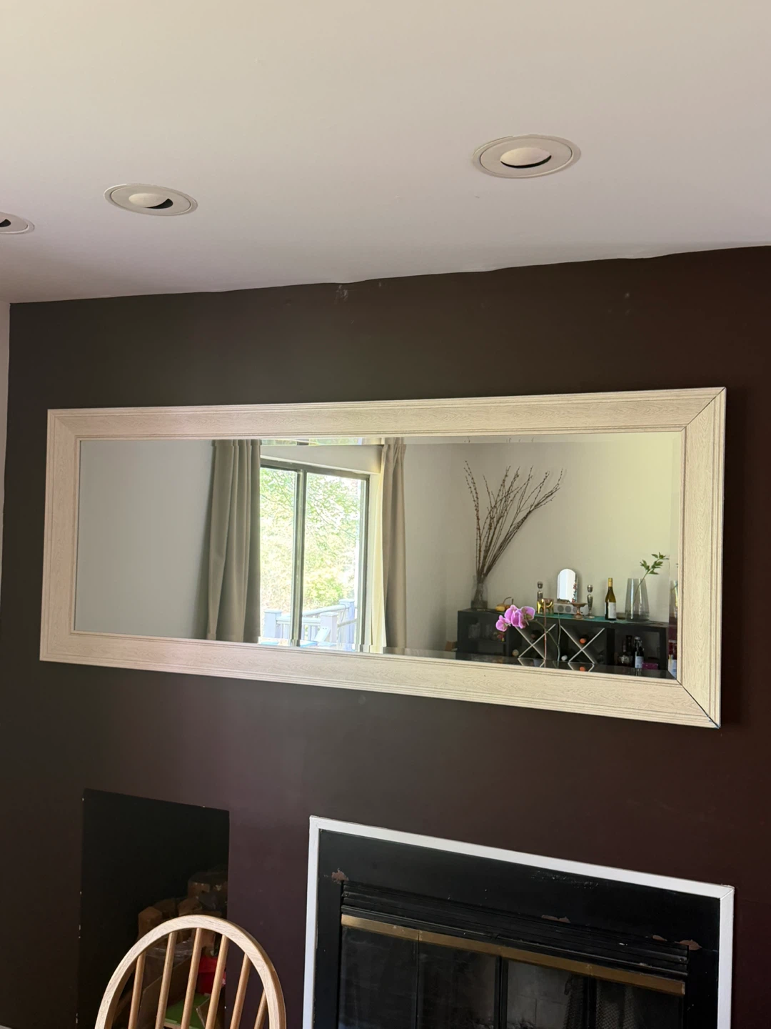 Large Framed Wall Mirror