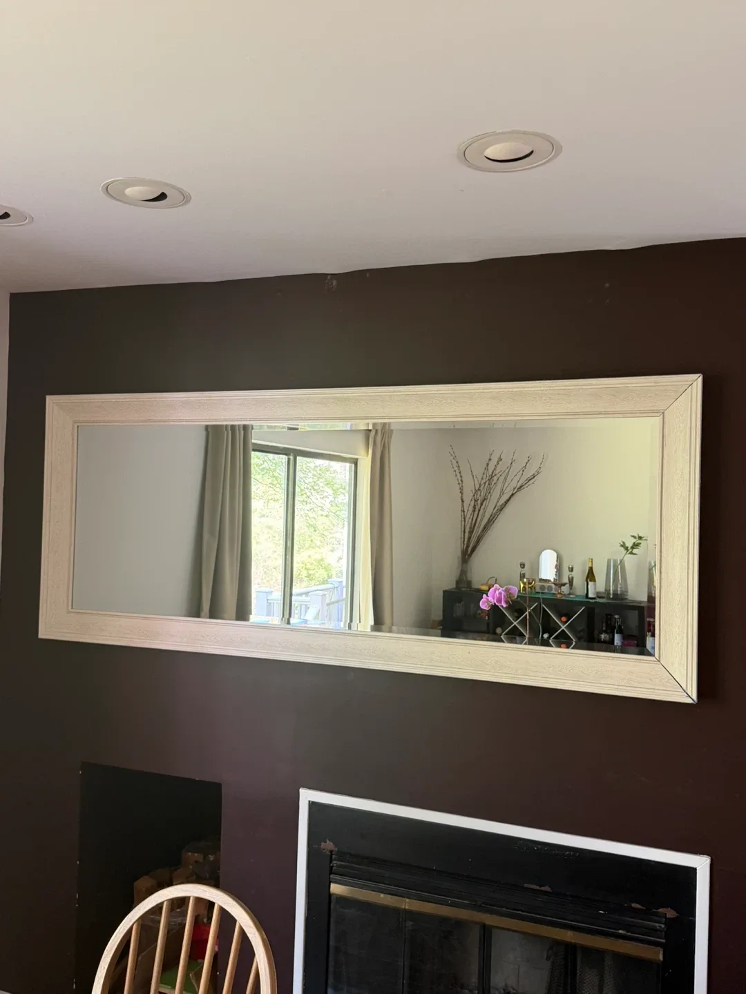 Large Framed Wall Mirror