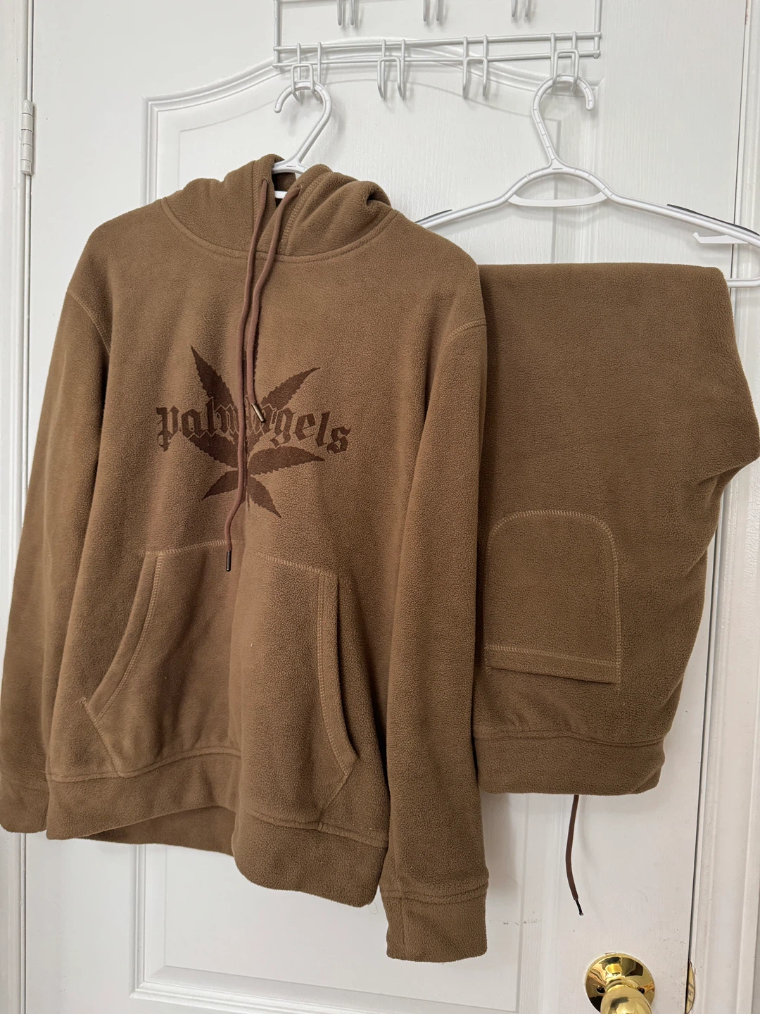 Palm Angels Fleece Tracksuit - Brown