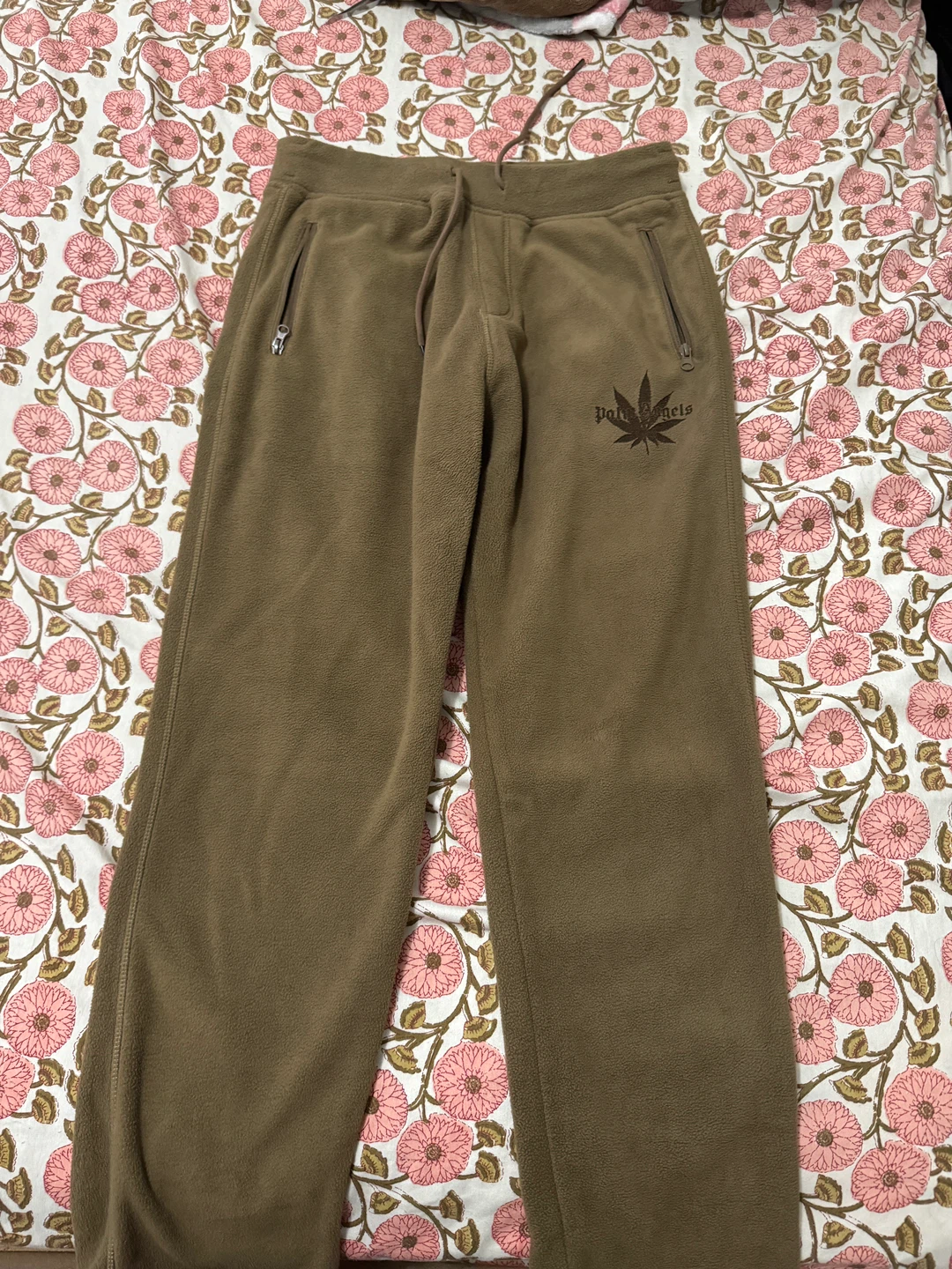 Palm Angels Fleece Tracksuit - Brown - photo 3