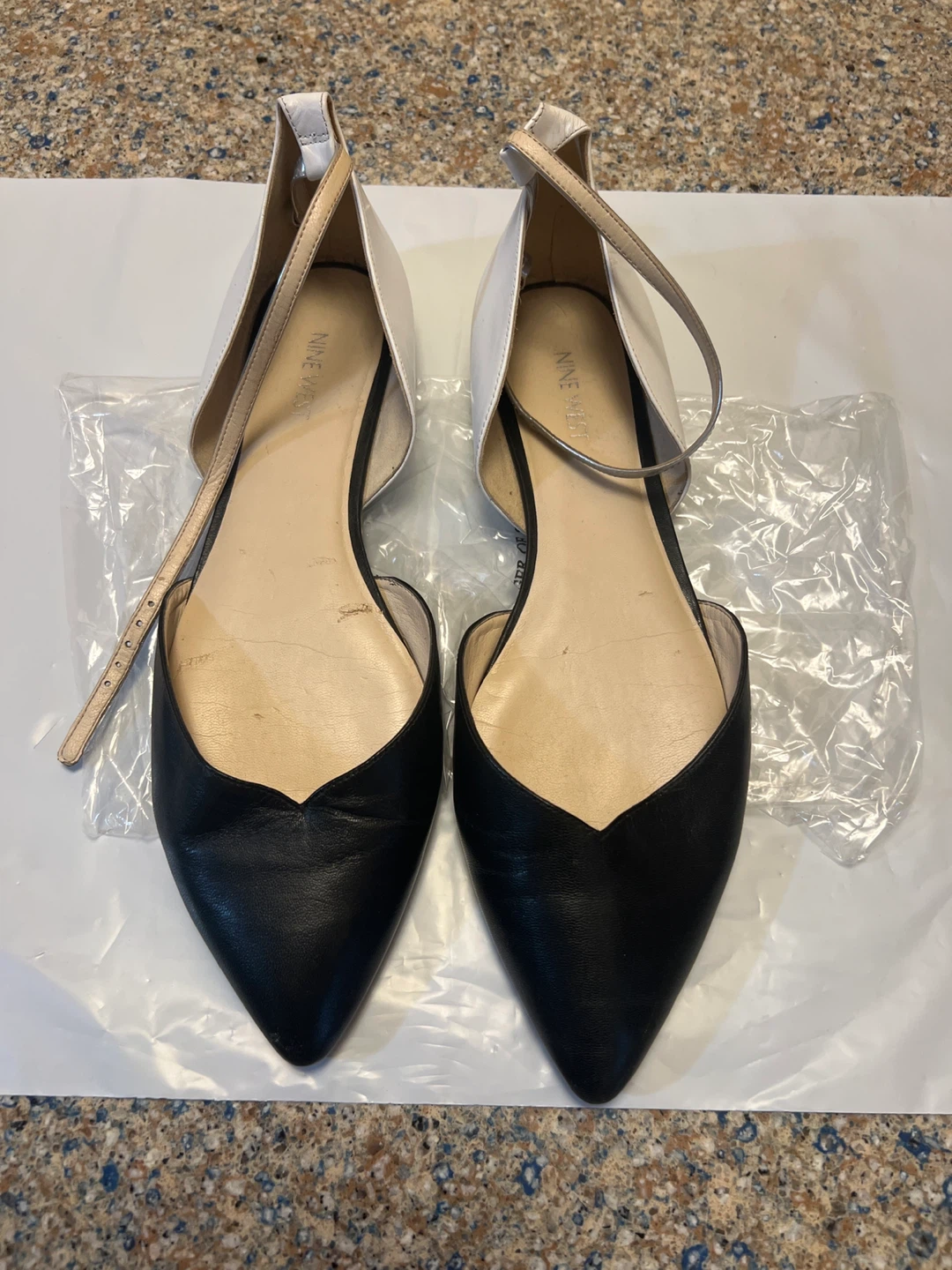 Nine West Black & White Pointed Toe Ballet Flats - photo 3