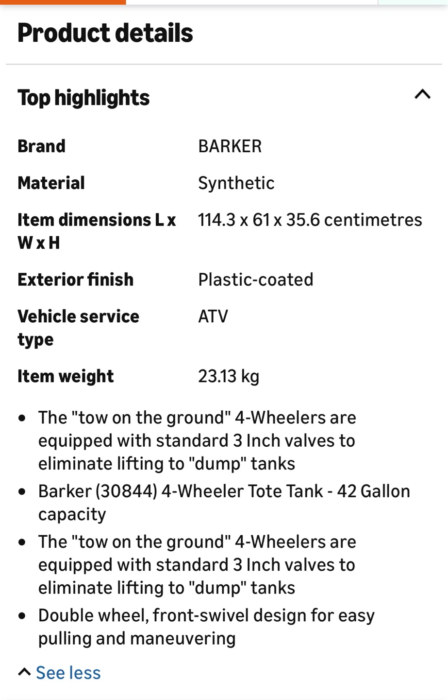 Barker 4-Wheel 42 Gal Tote Tank - photo 5