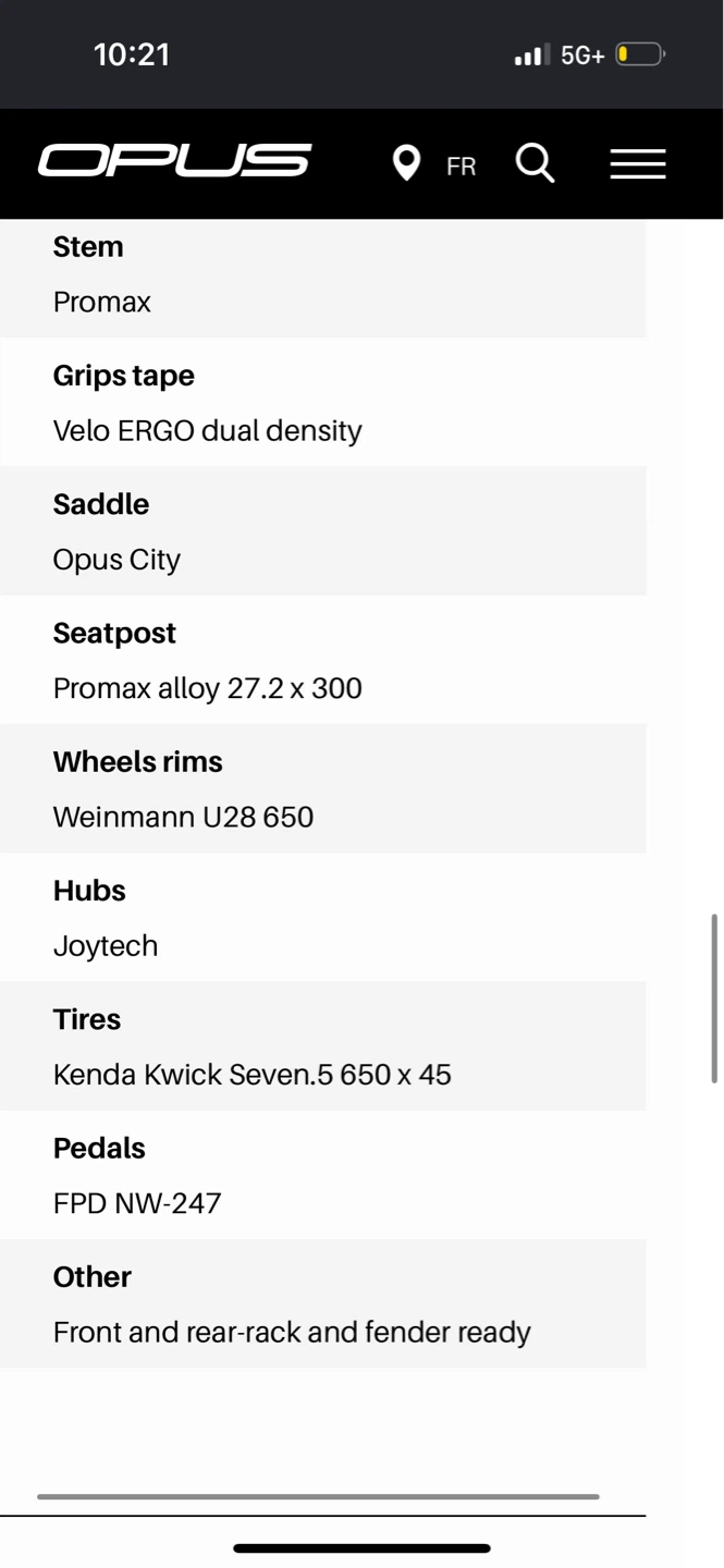 Opus Big City Bicycle - 2020 - photo 4