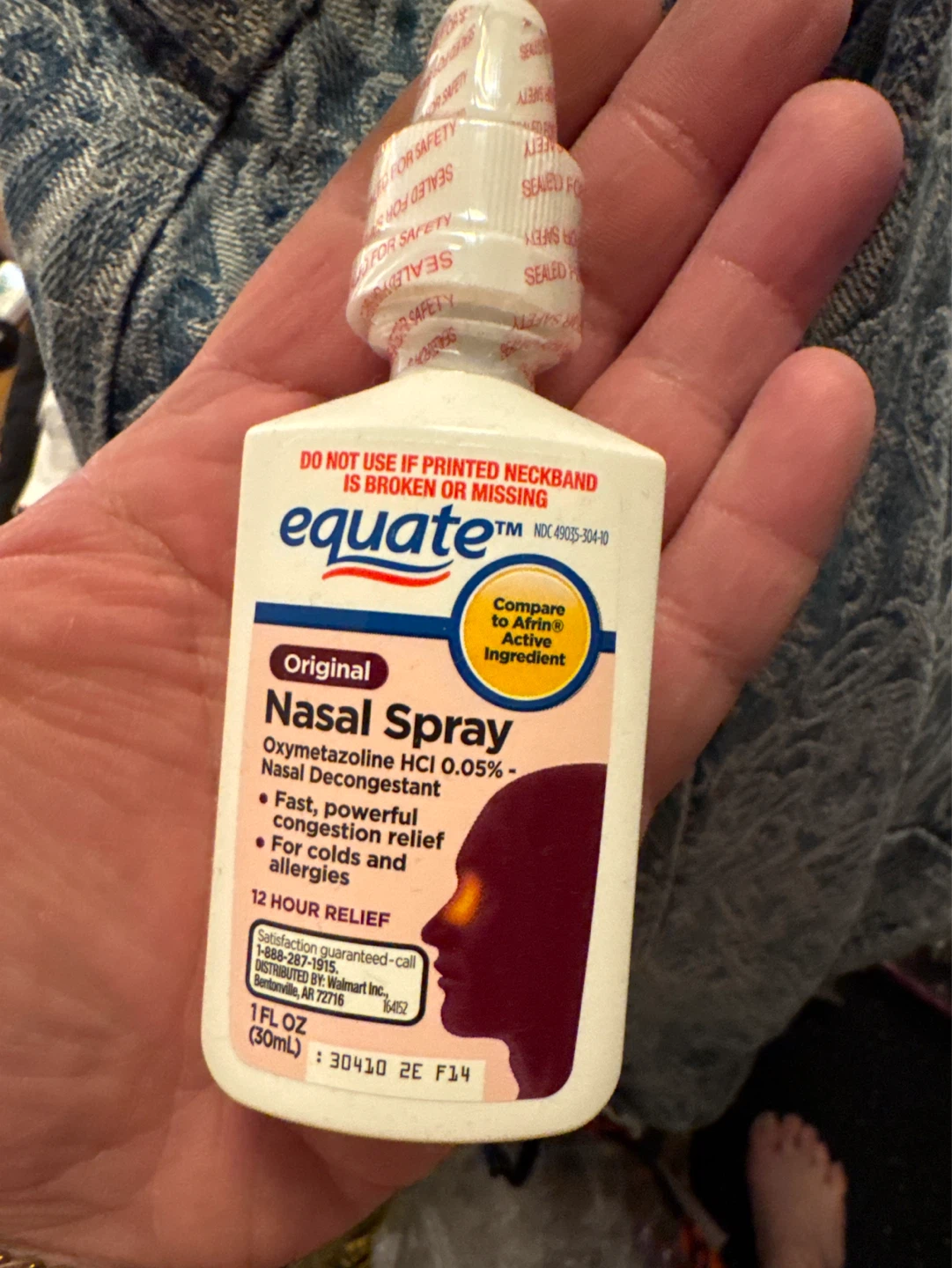 Equate Original Nasal Spray 1 FL OZ