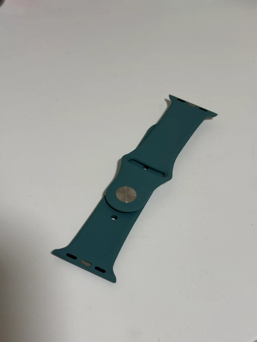 Teal Silicone Apple Watch Band - photo 2