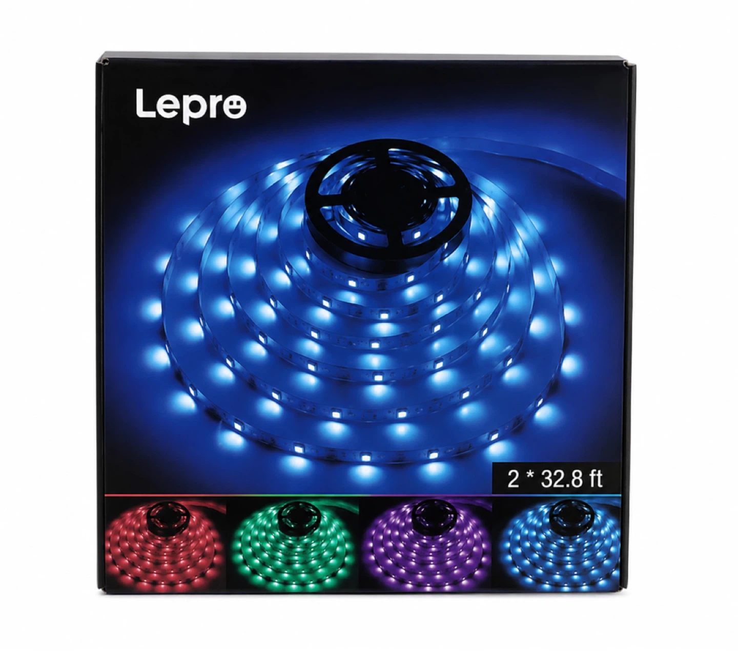 NEW Lepro 65.6ft RGB LED Strip Lights Bedroom / Gaming Setup