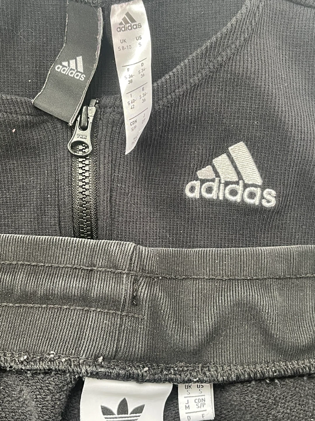 Adidas Black Tracksuit Set - Size S - photo 2