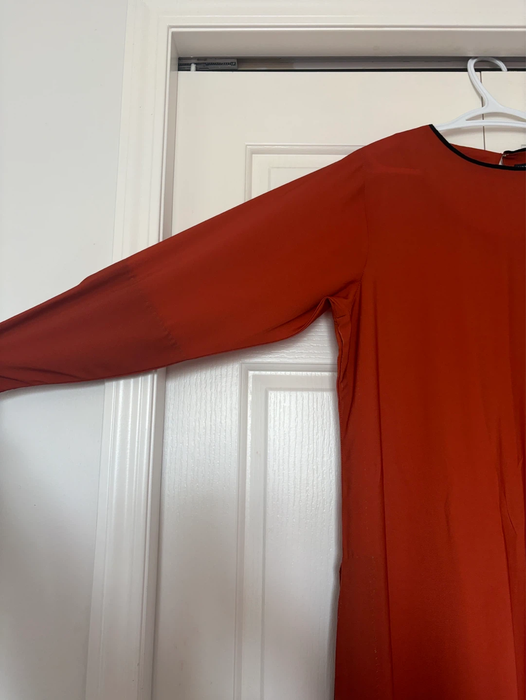 Orange Kurta with Embroidered Hem - photo 3