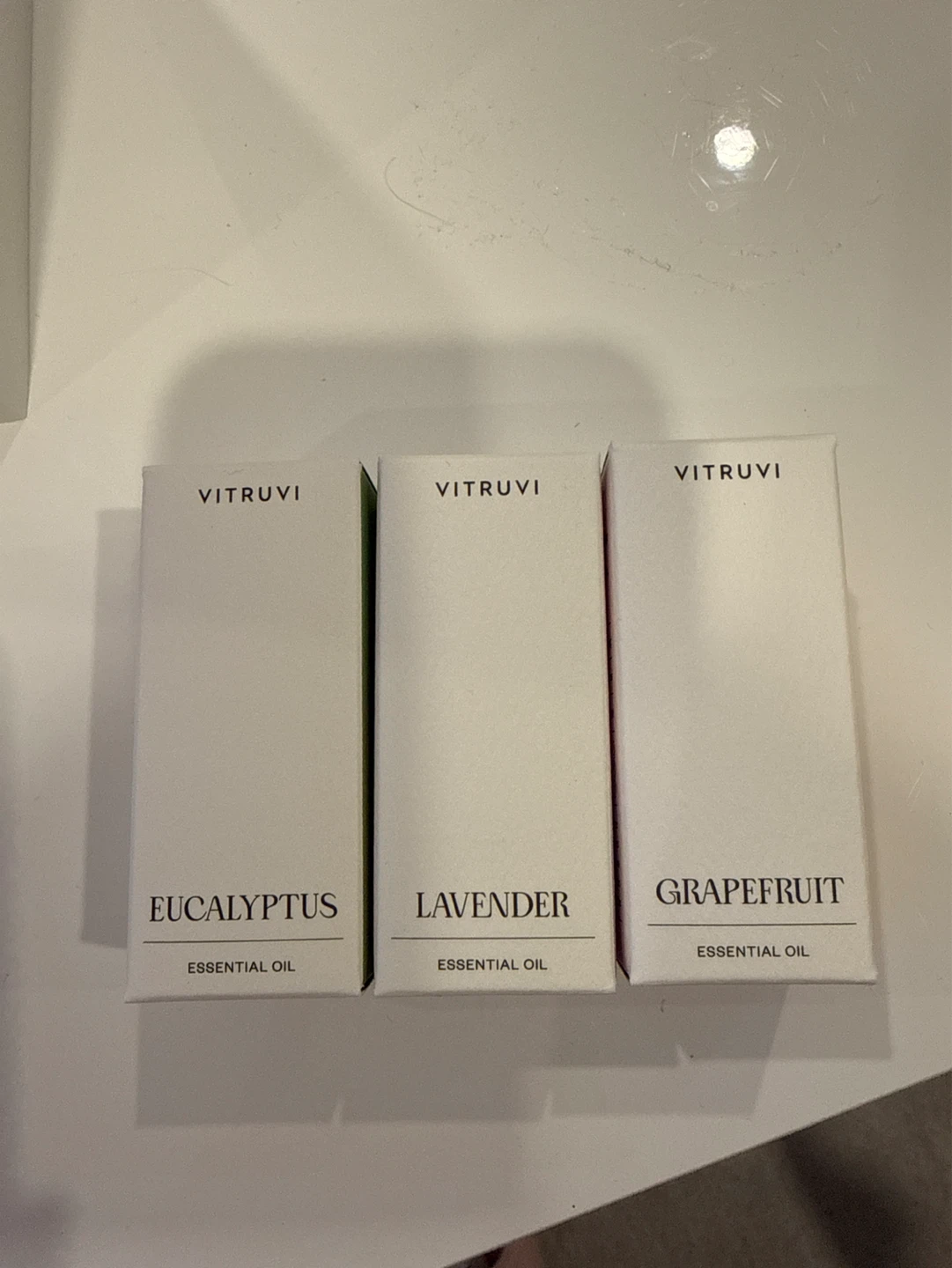 Vitruvi Essential Oil Diffuser Stone & 3 Essential Oils Set - photo 2
