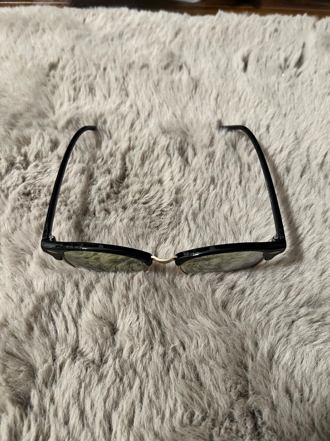 Black & Gold Clubmaster Style Sunglasses - photo 2