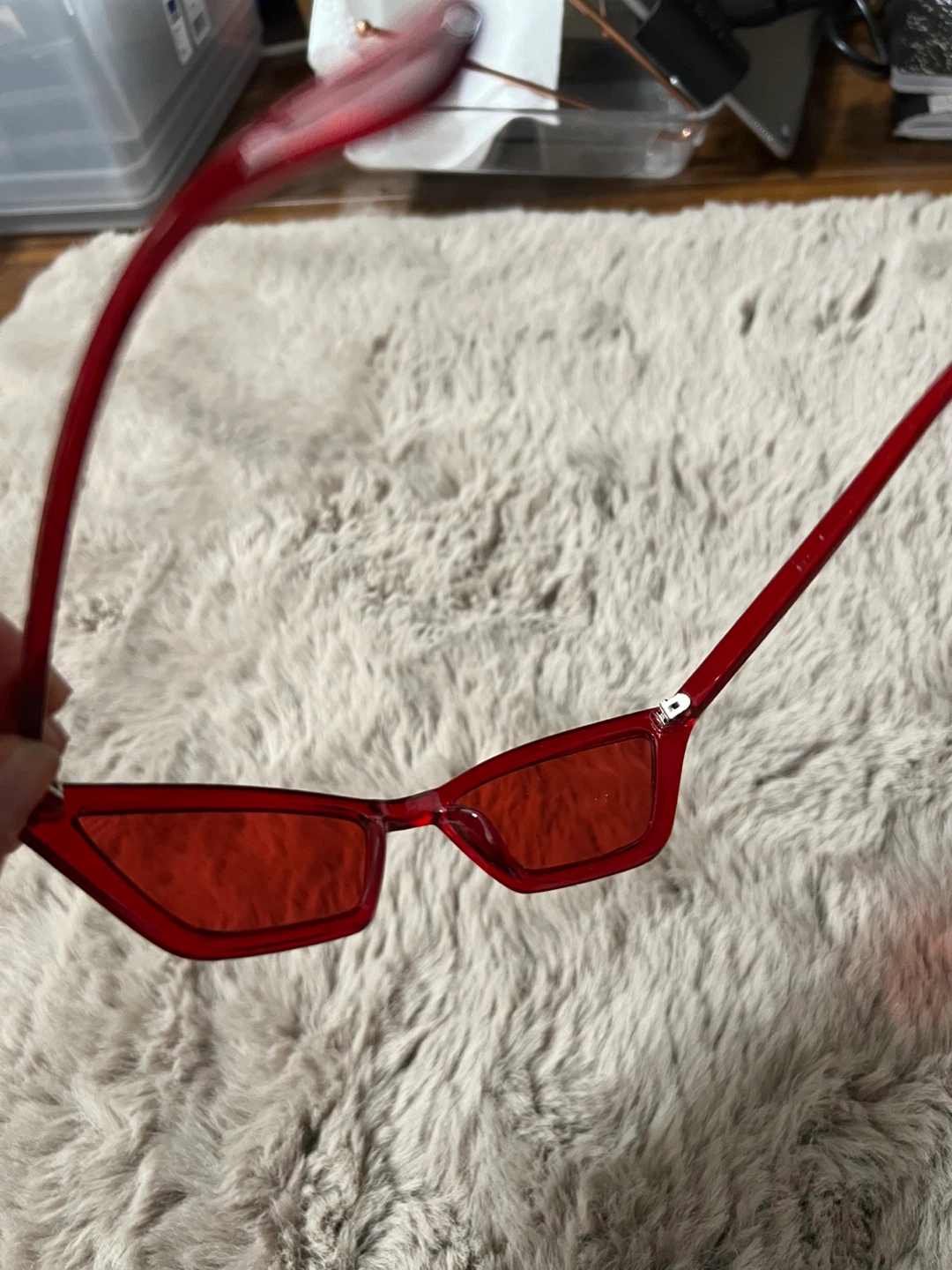 Red Cat Eye Sunglasses - photo 3