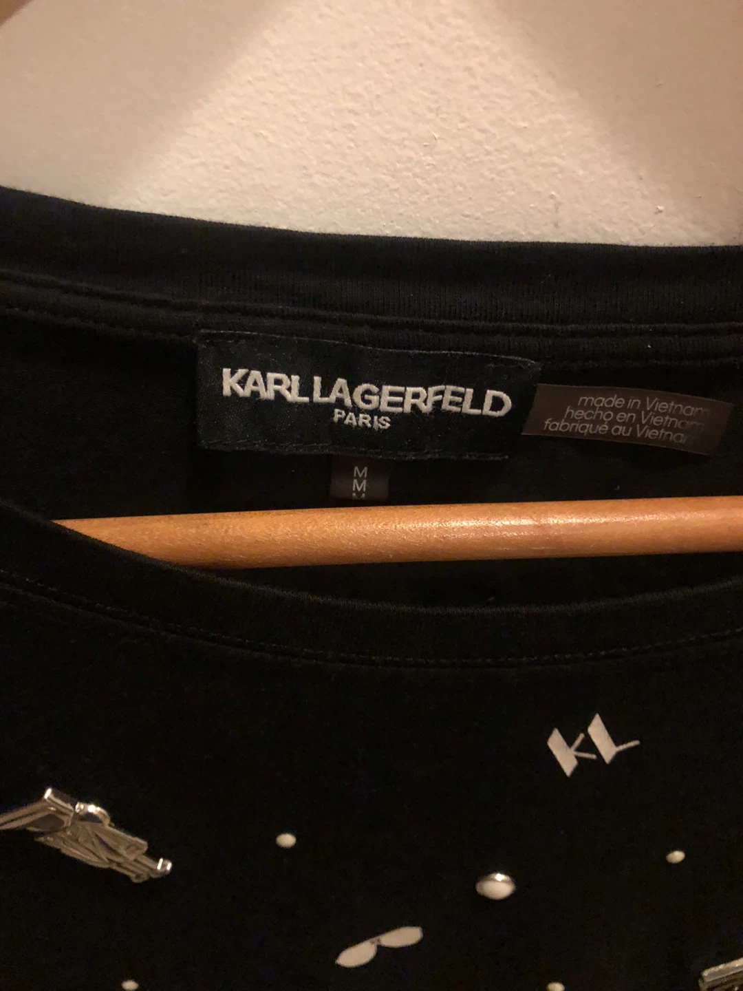 NEW Karl Lagerfeld Paris Black T-Shirt - Size M - photo 2