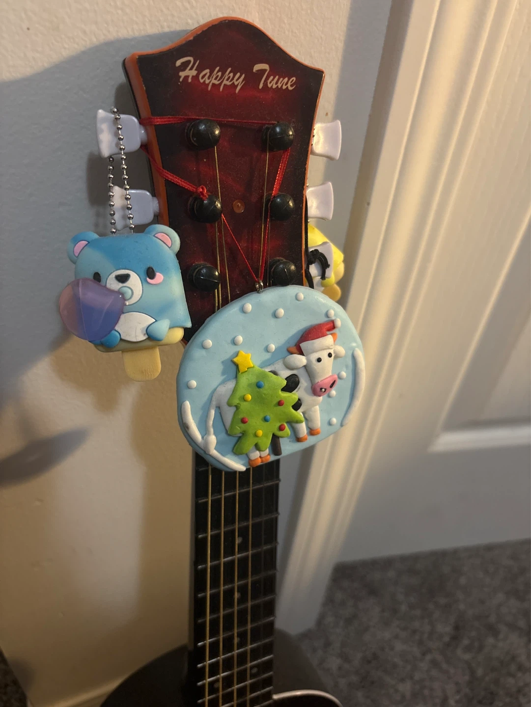 Happy Tune Acoustic Guitar with Christmas Ornament - photo 3