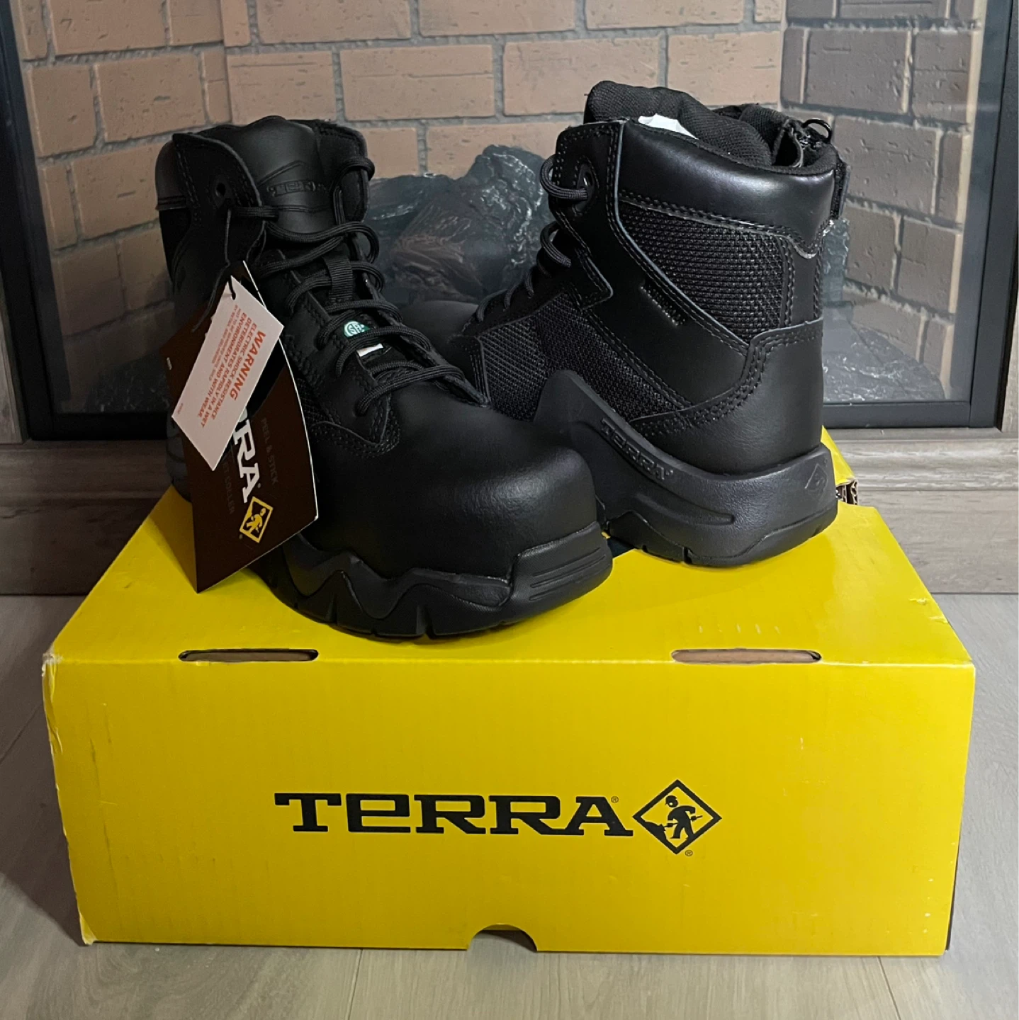 New Terra Steel Toe Work Boots Size 3.5 Men / Women’s 5–5.5