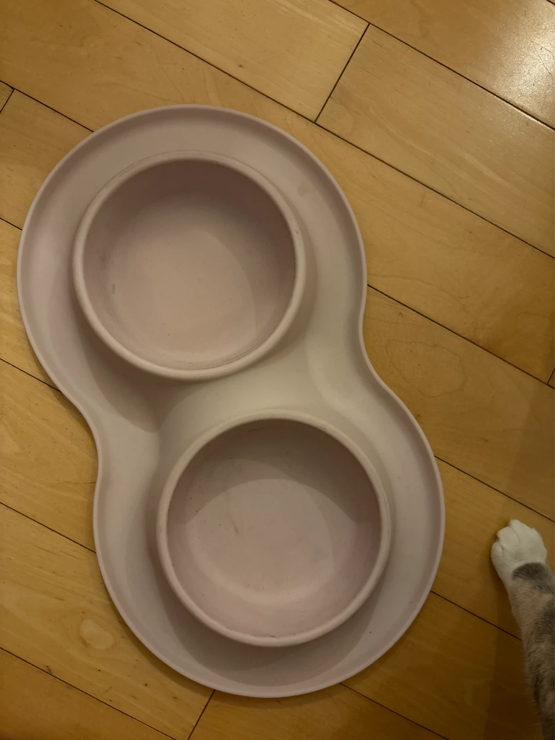 Pink Double Pet Bowl Mat