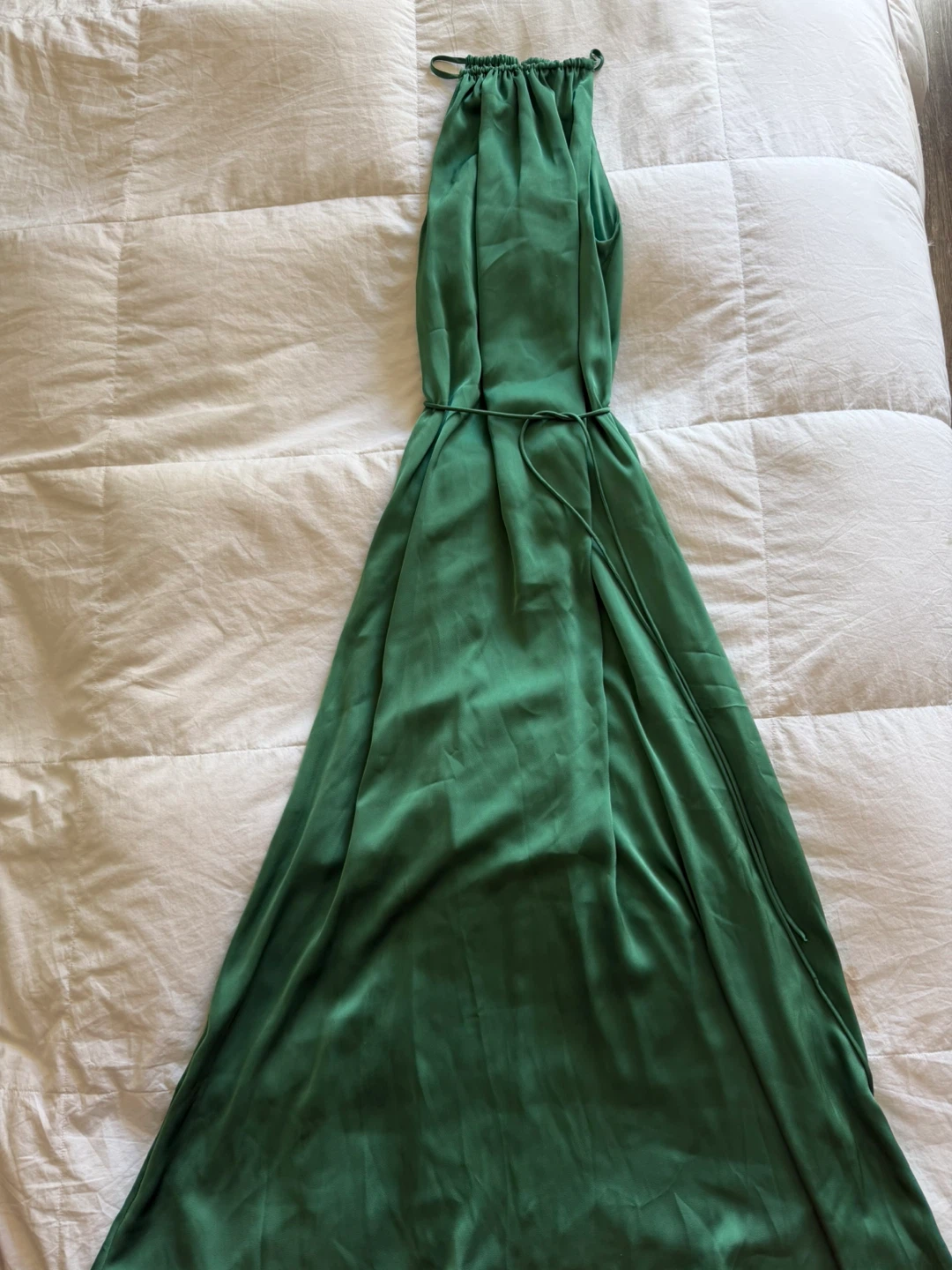 H&M Green Halter Neck Maxi Dress