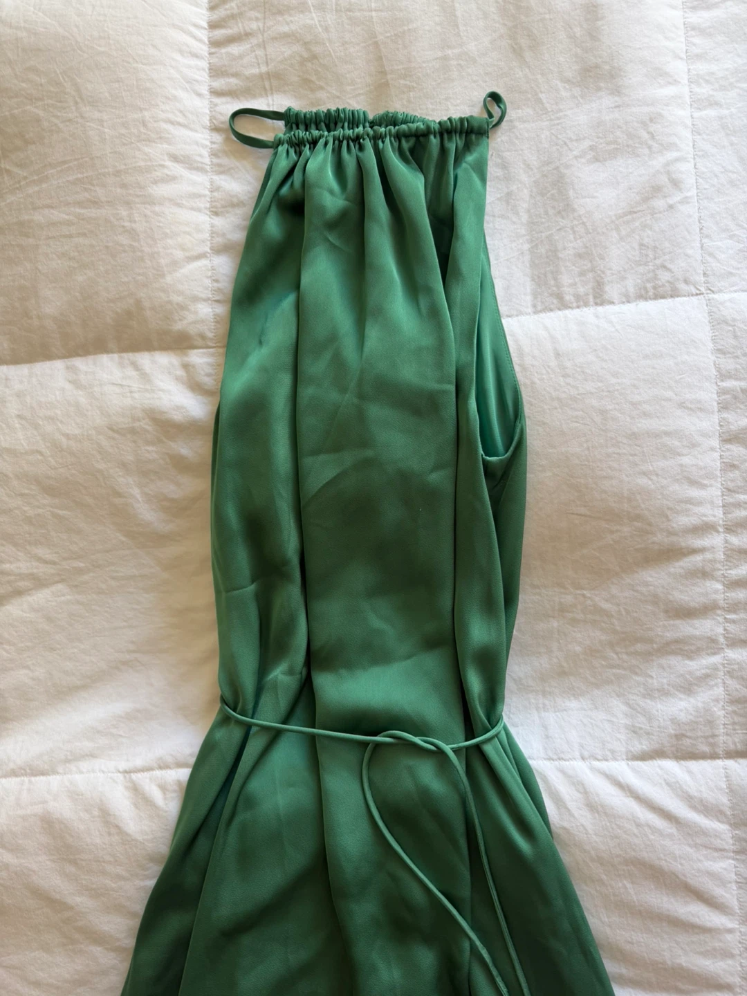 H&M Green Halter Neck Maxi Dress - photo 3