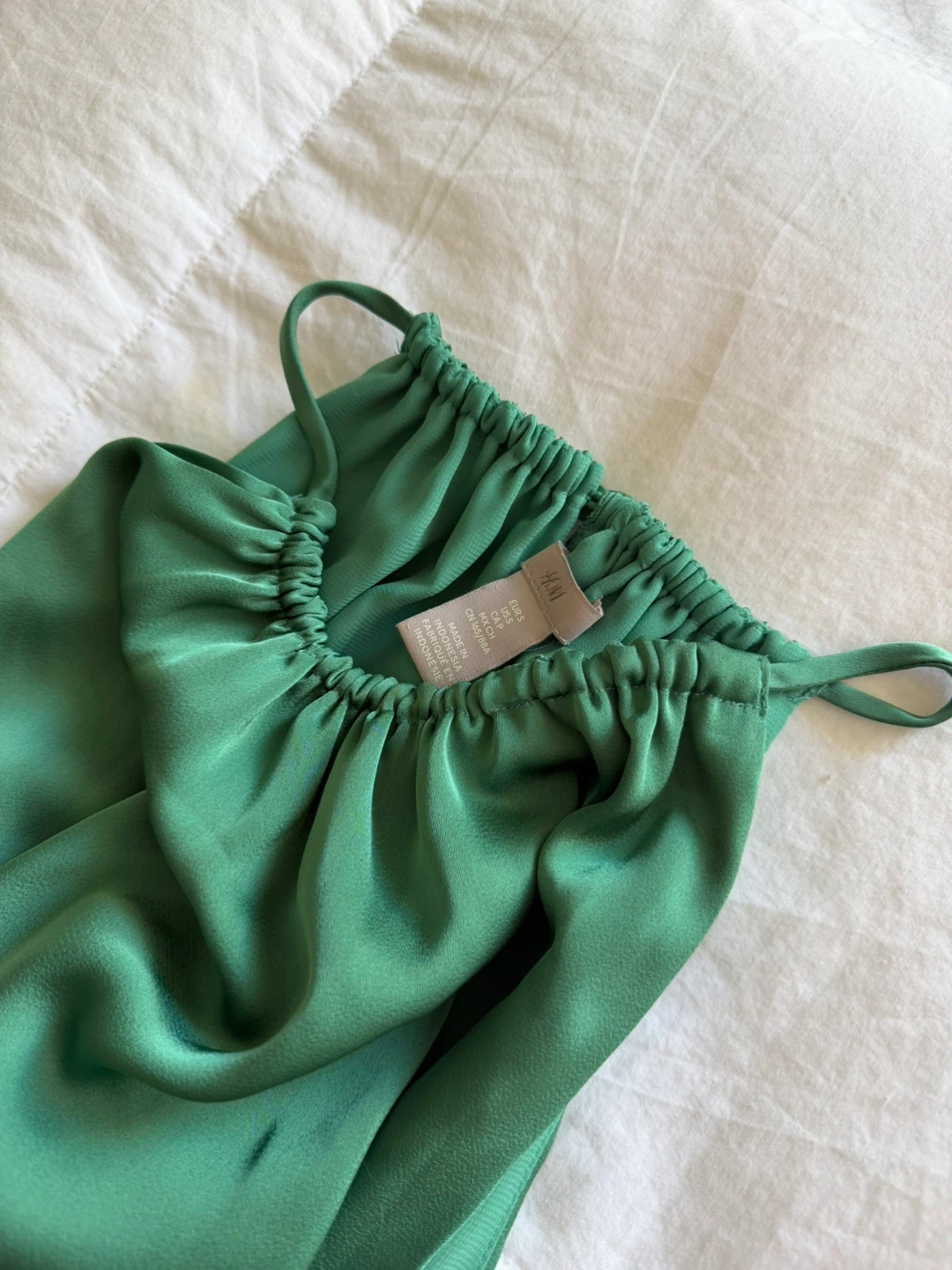 H&M Green Halter Neck Maxi Dress - photo 4