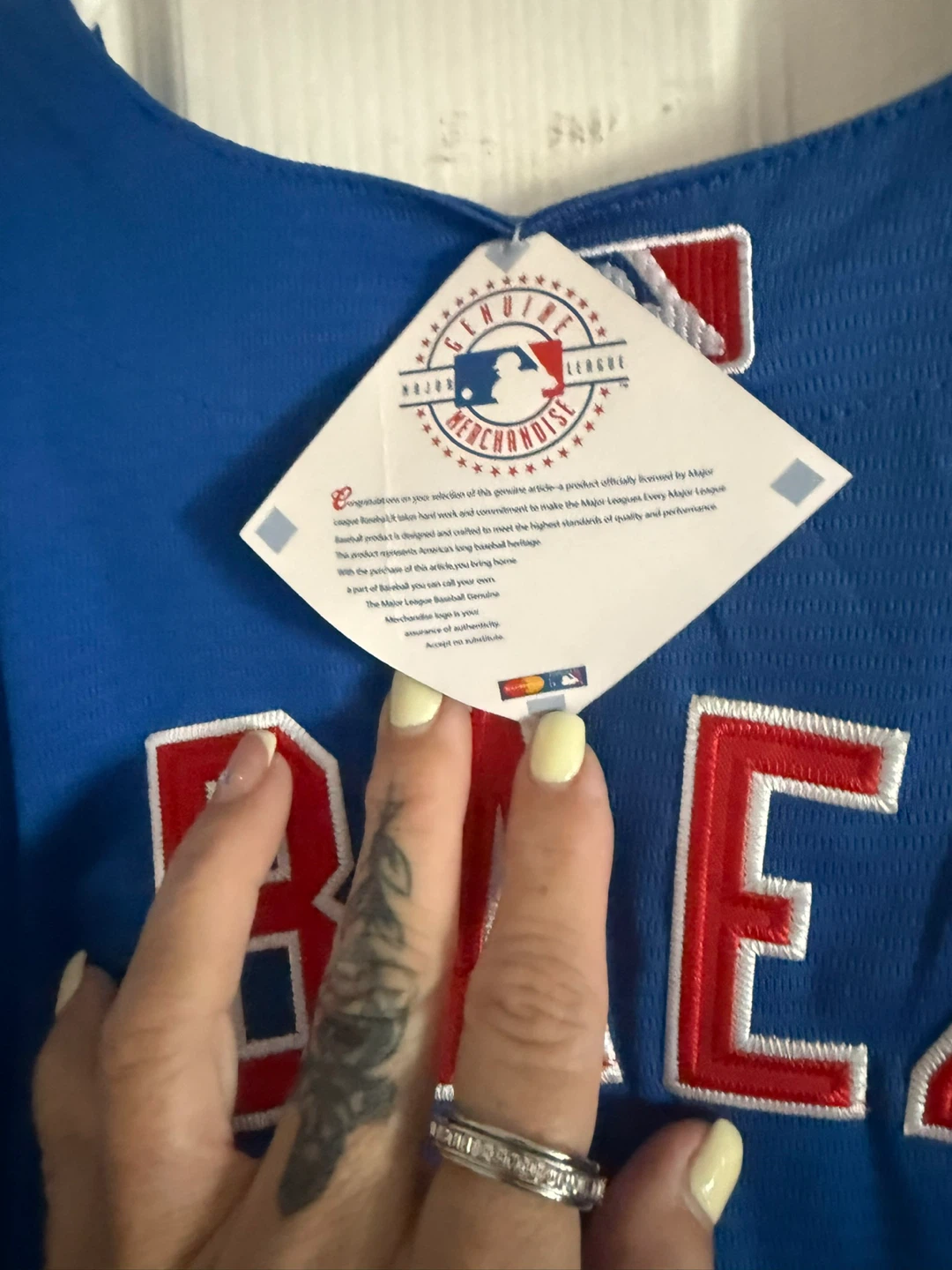 Majestic Chicago Cubs "BAEZ" Baseball Jersey - photo 4